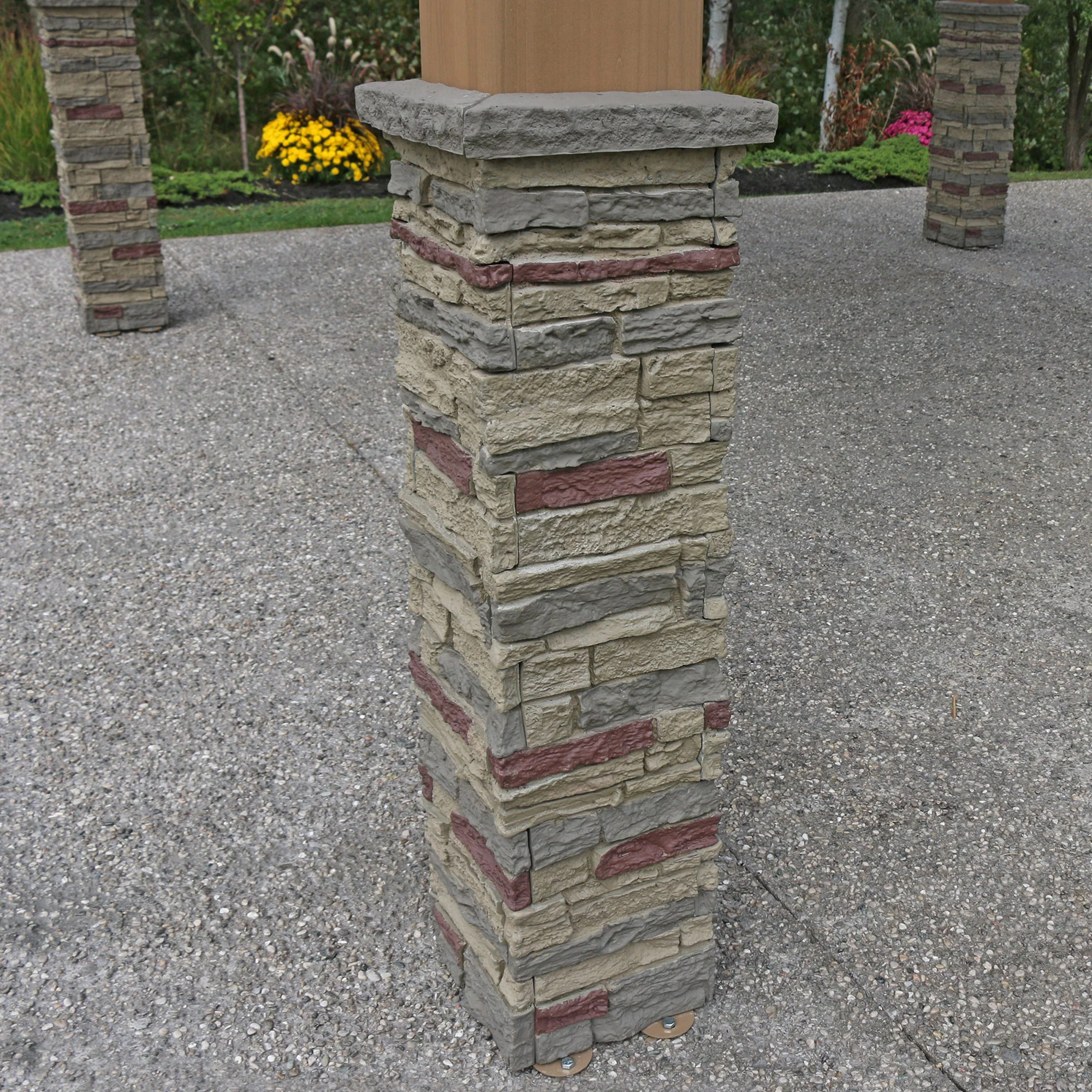 12 x 14 Gazebo with Faux Stone (Assembly Included)