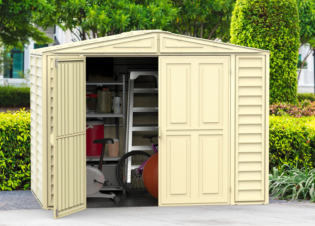 Duramax Duramate 8'x5.3' Vinyl Shed w/ Foundation - 00184