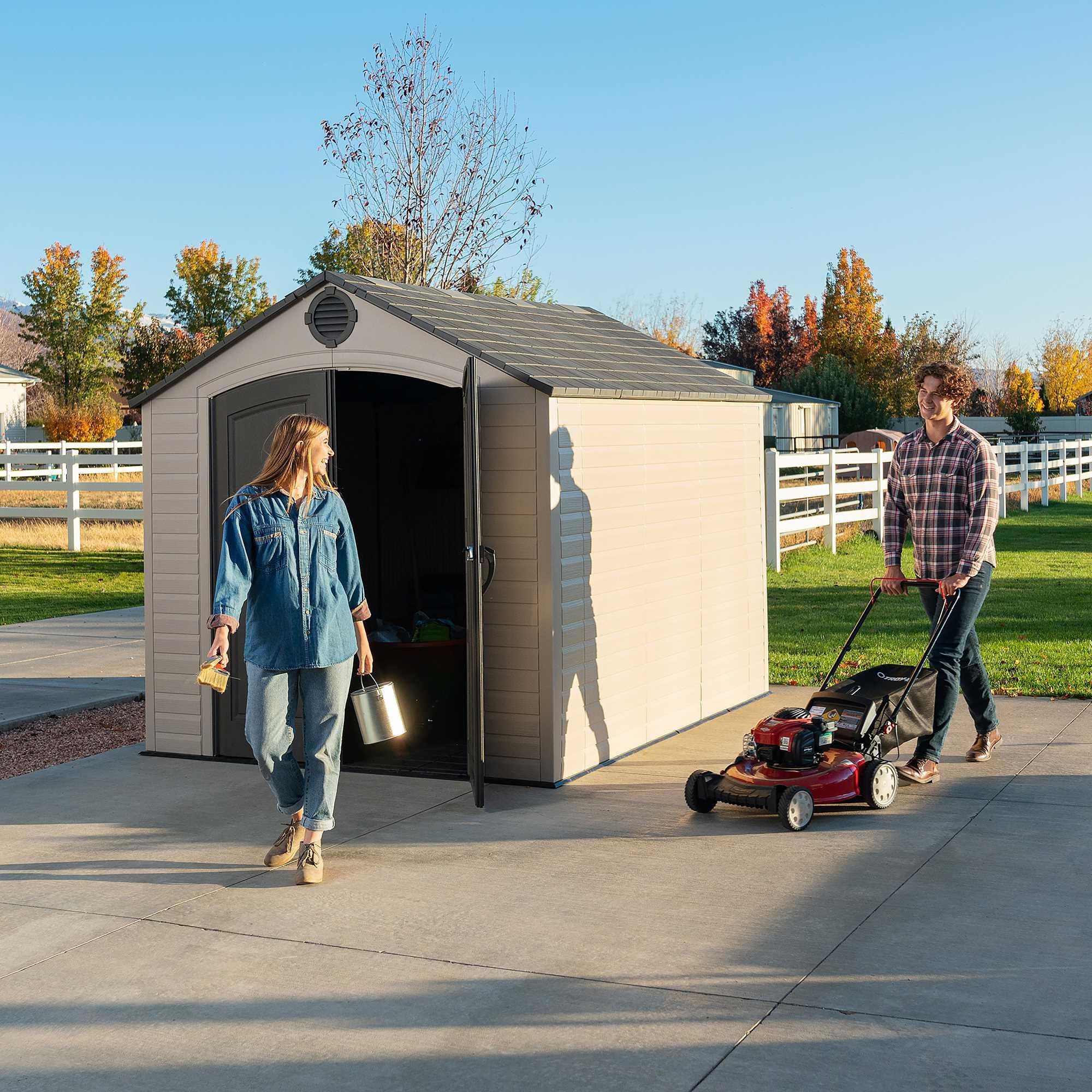 Lifetime 8 Ft. X 10 Ft. Outdoor Storage Shed - 60371