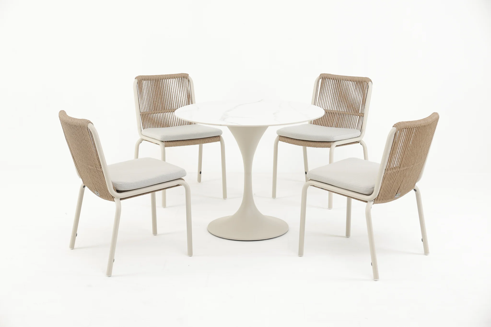 TARAMANTI-HOLMEST Outdoor Bistro Set with Side Chairs