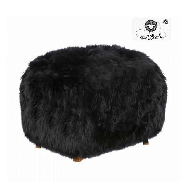 Baa Baa 100% Lambs Wool Luxury Footstool