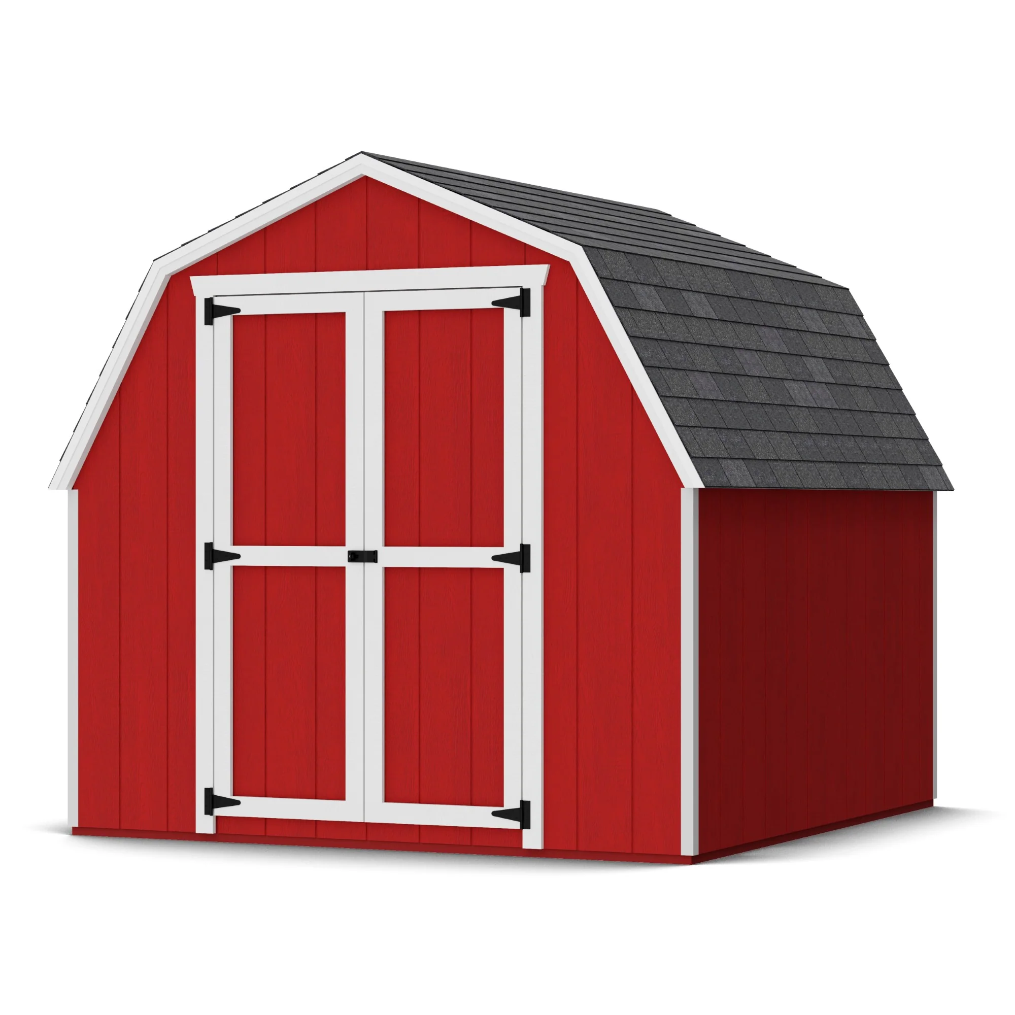 Little Cottage Co. Value Gambrel Barn 4' High (Sidewall) Shed - Multiple Sizes