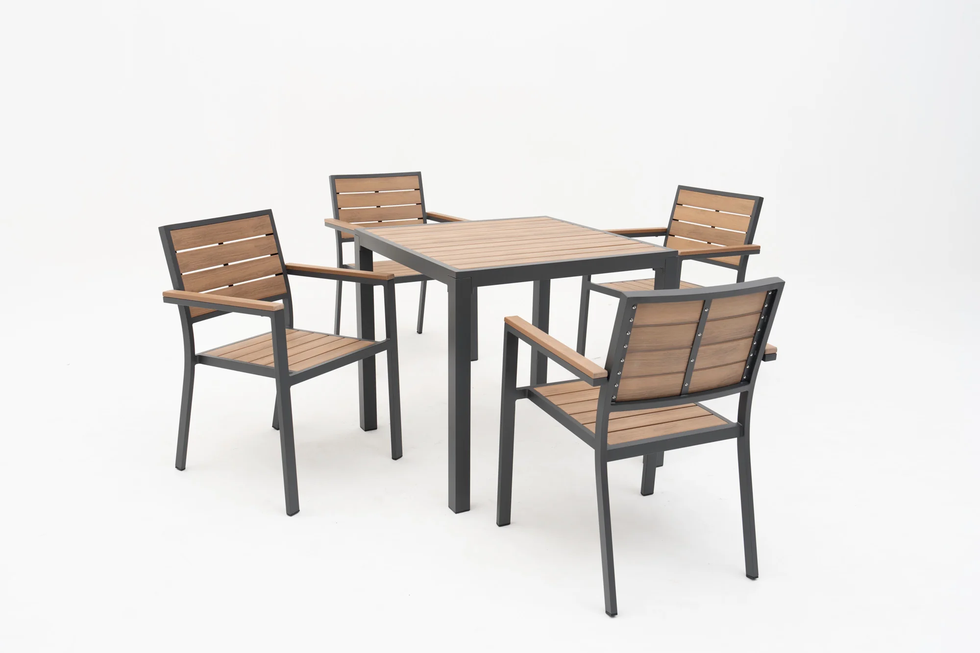 KARHODES Outdoor Bistro Set with Armchairs