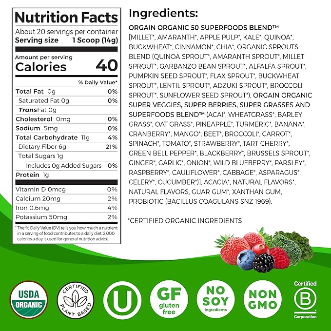 NextGenU Super Berry Powder - 150g - Immune Support - Food Supplements - Superfood Berry