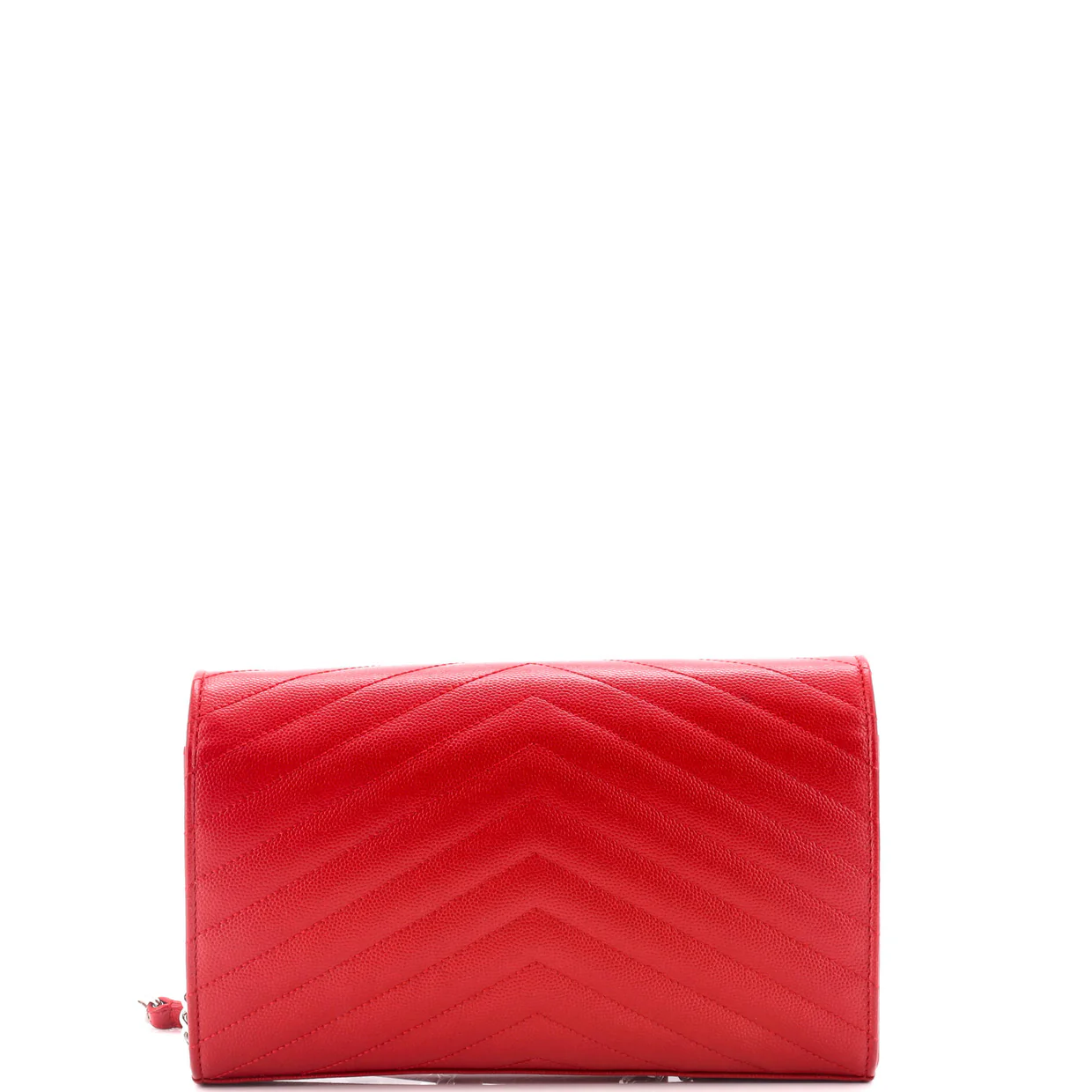 Classic Monogram Wallet on Chain Matelasse Chevron Leather Medium - Deep Luxury