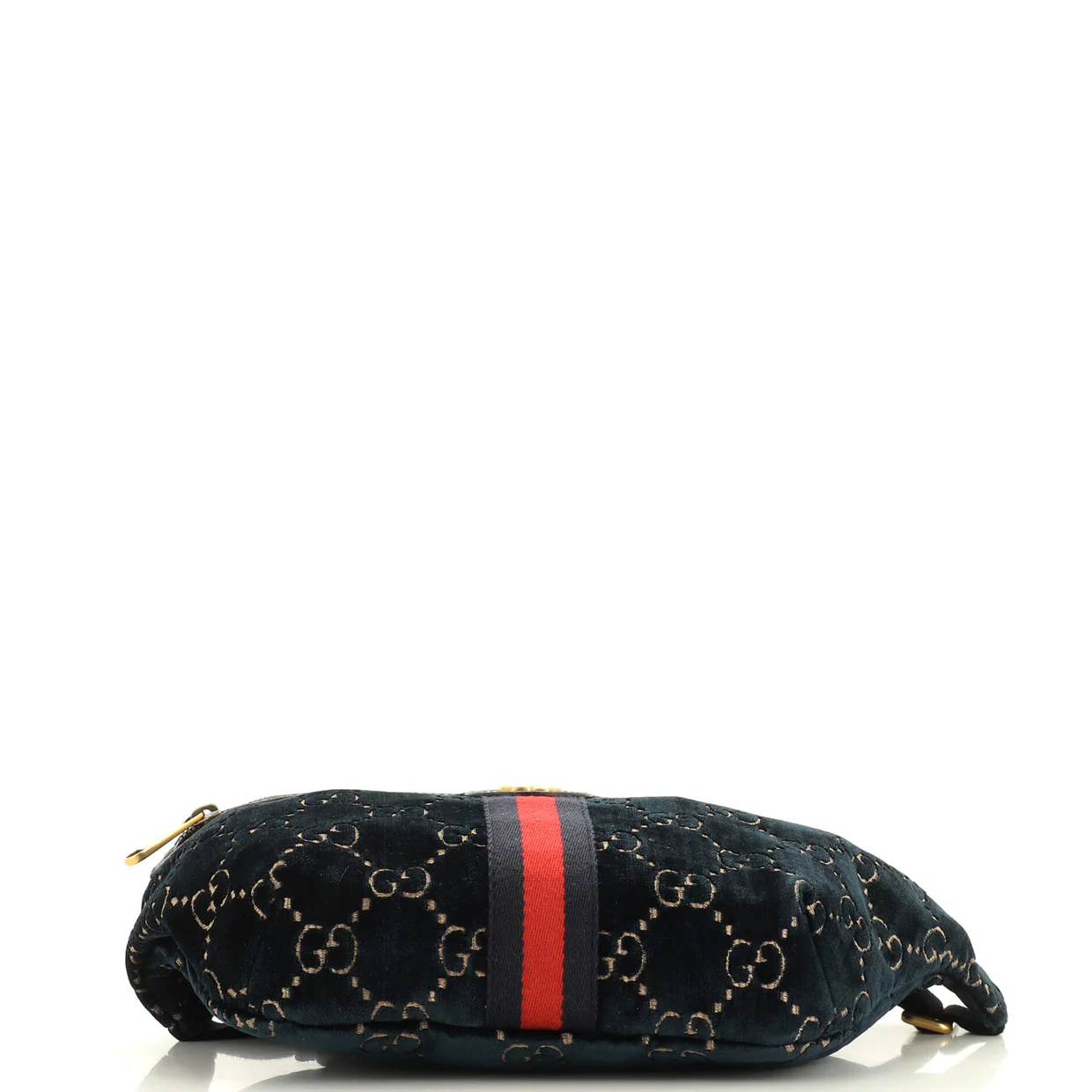 Ophidia Zip Belt Bag GG Velvet - Deep Luxury