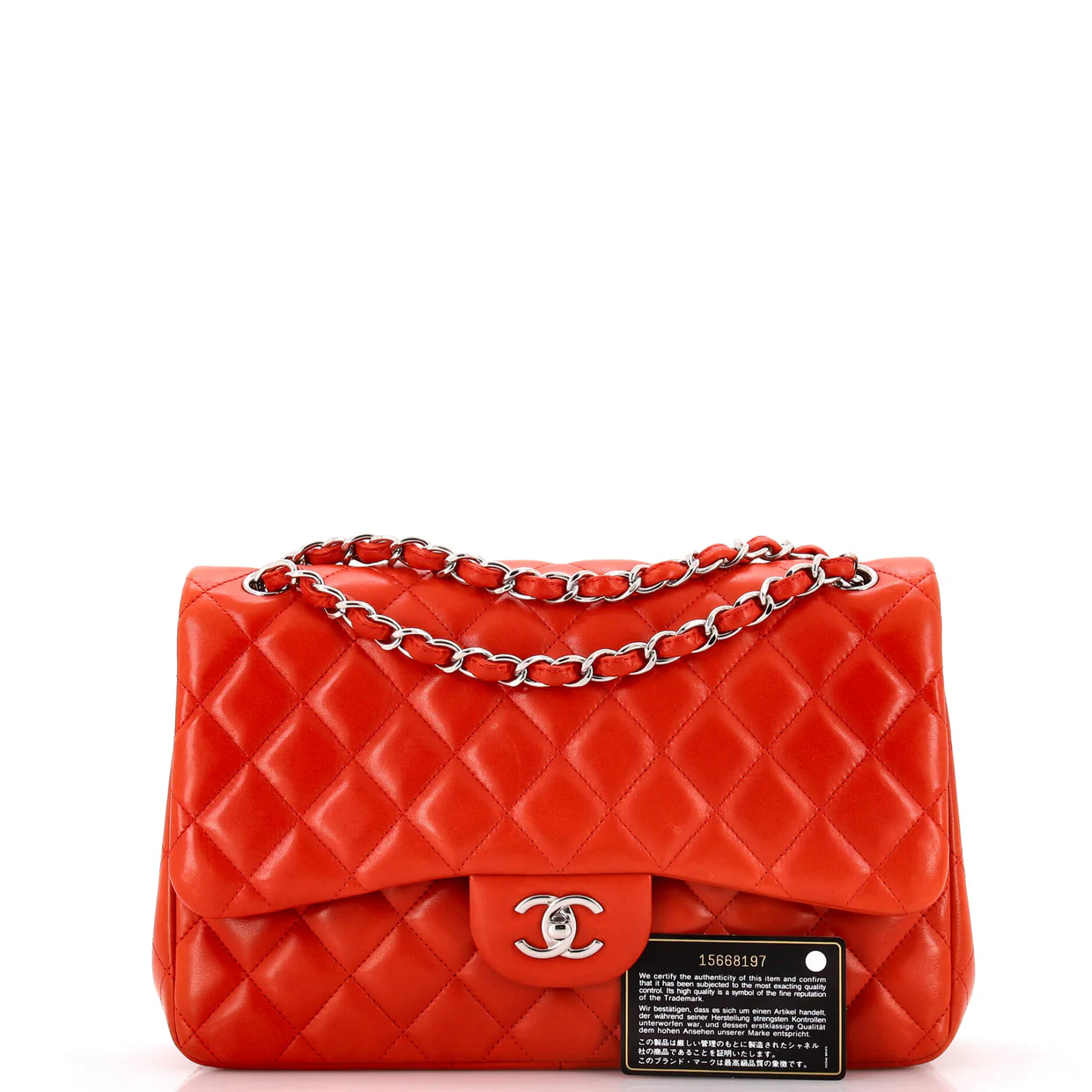 Classic Double Flap Bag Quilted Lambskin Jumbo - Deep Luxury