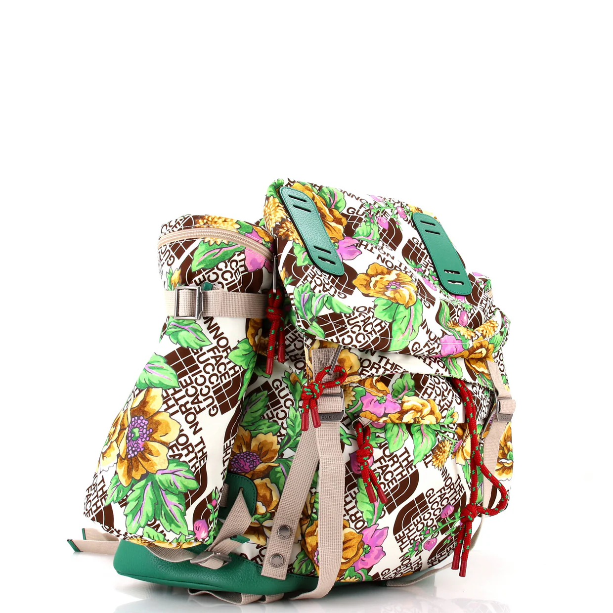 Gucci x The North Face Flap Backpack Printed Nylon Large - Deep Luxury