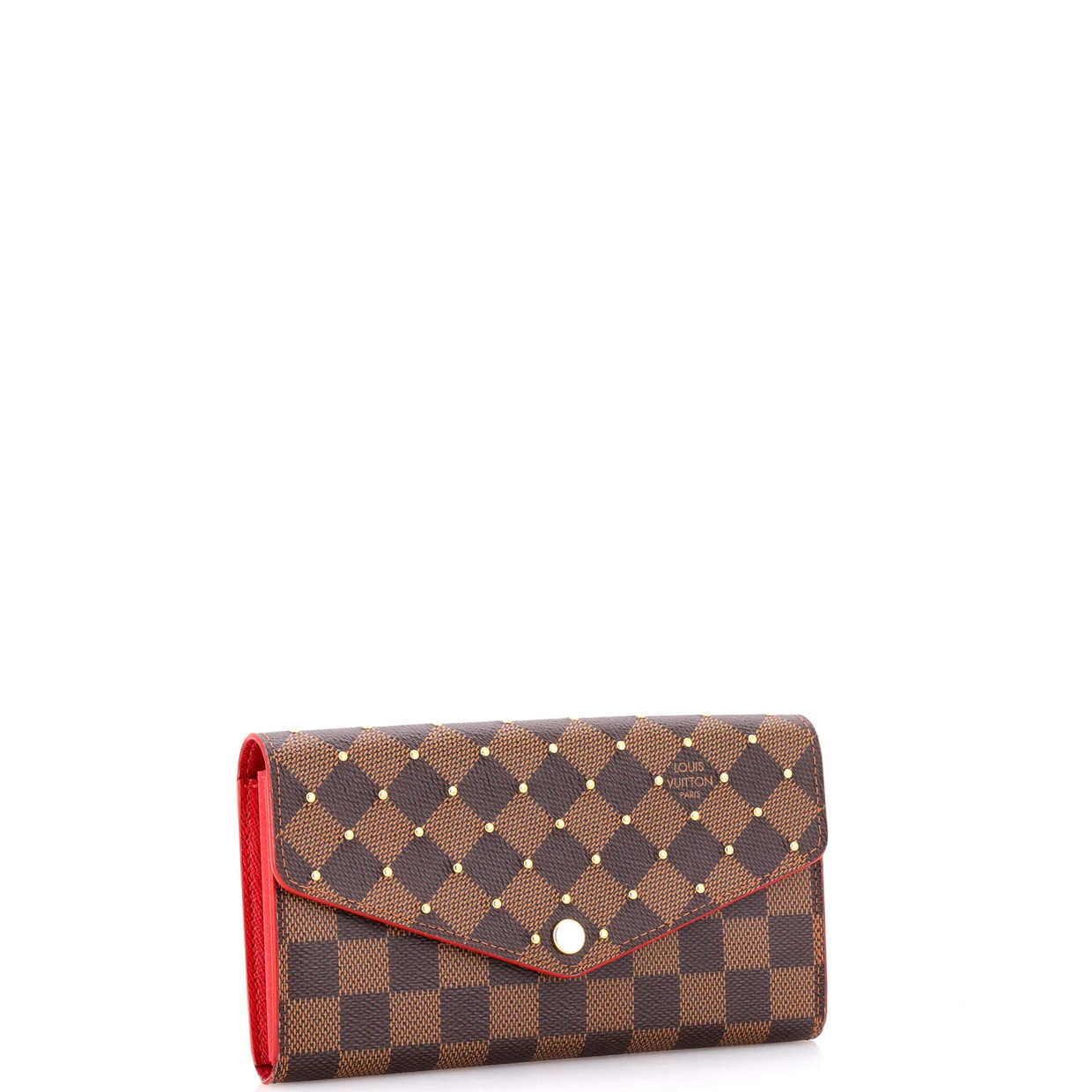 Sarah Wallet NM Studded Damier - Deep Luxury