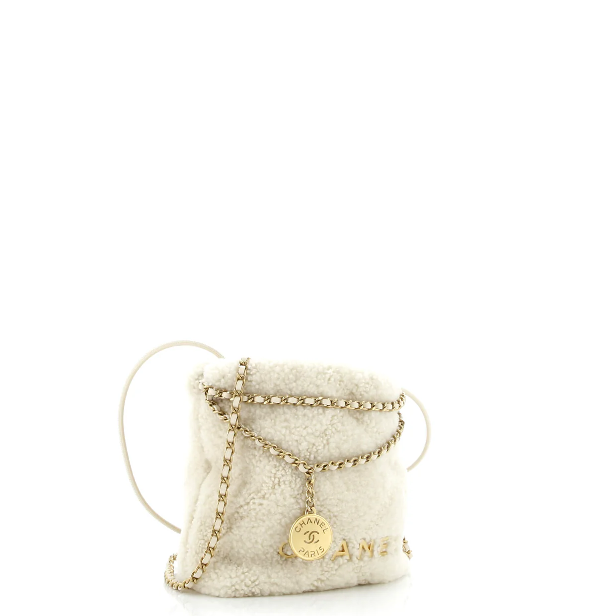 22 Chain Hobo Shearling Mini - Deep Luxury