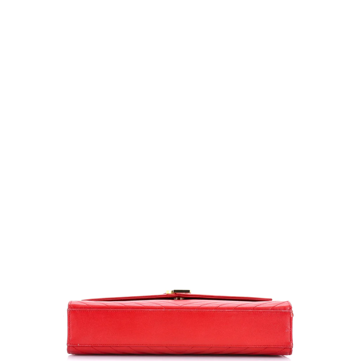 Classic Monogram Envelope Satchel Matelasse Chevron Leather Large - Deep Luxury