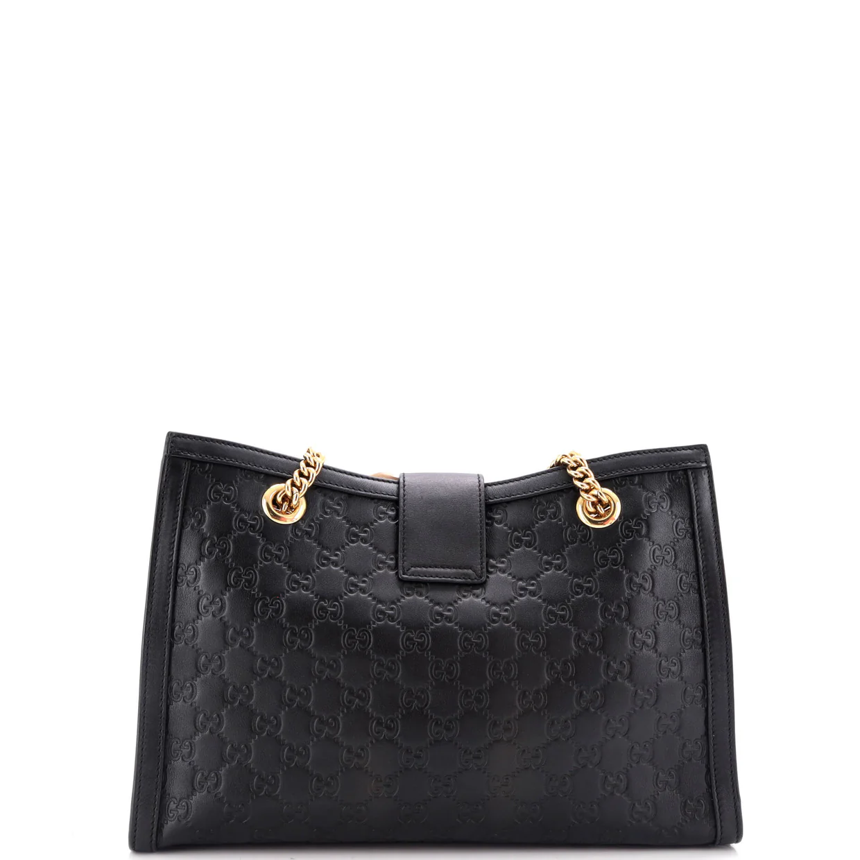 Padlock Chain Tote Guccissima Leather Medium - Deep Luxury