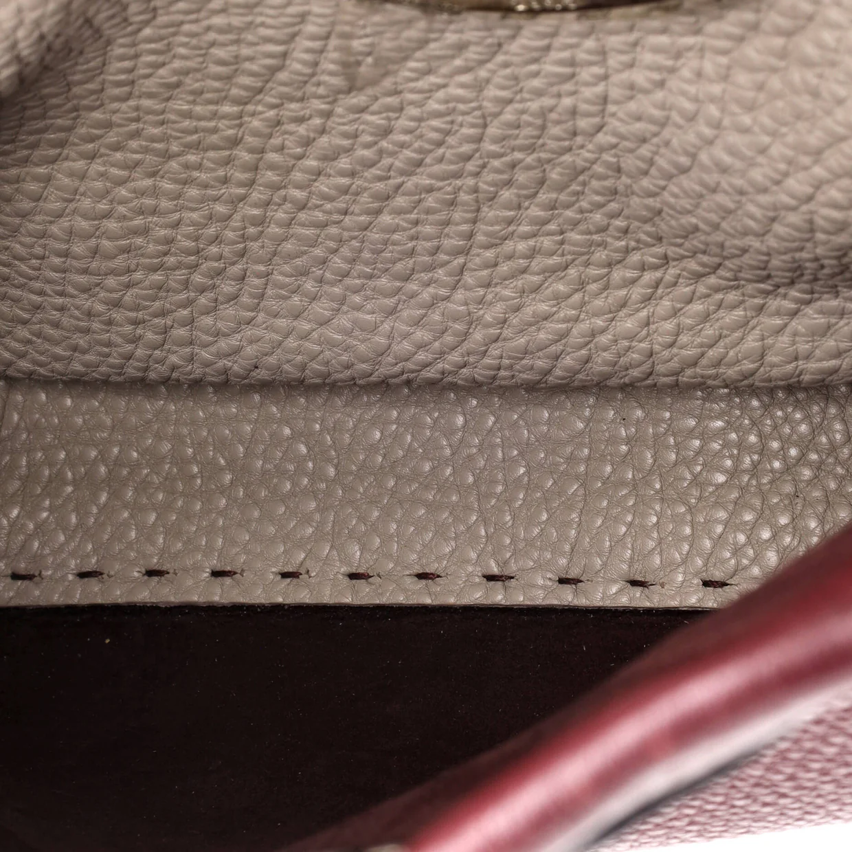 Selleria Peekaboo Bag Leather with Python Whipstitch Regular - Deep Luxury