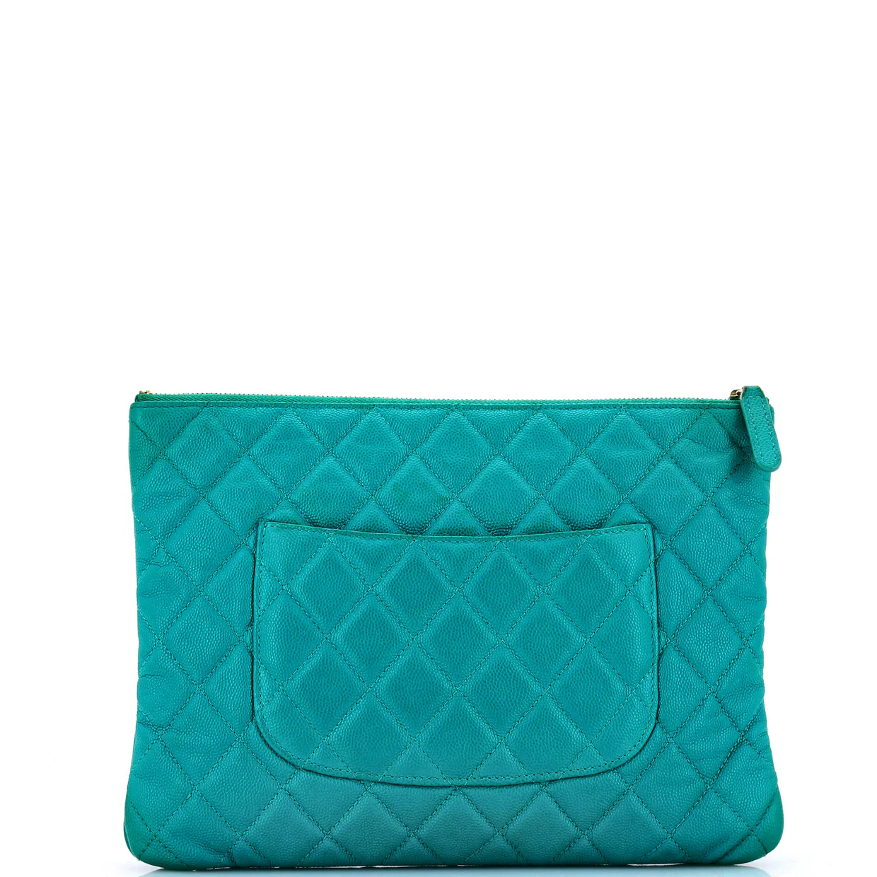 O Case Clutch Quilted Caviar Medium - Deep Luxury