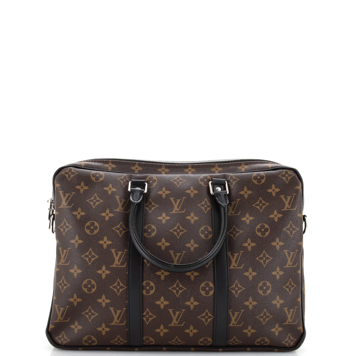 Porte-Documents Voyage Briefcase Macassar Monogram Canvas PM - Deep Luxury