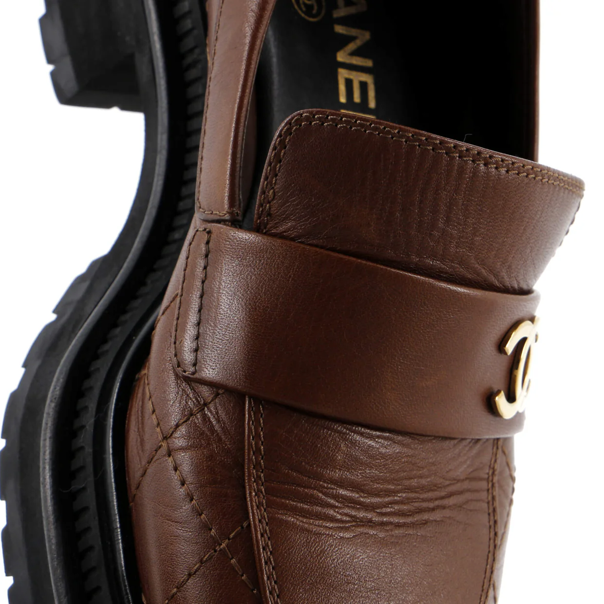 Women's CC Loafers Quilted Leather - Deep Luxury
