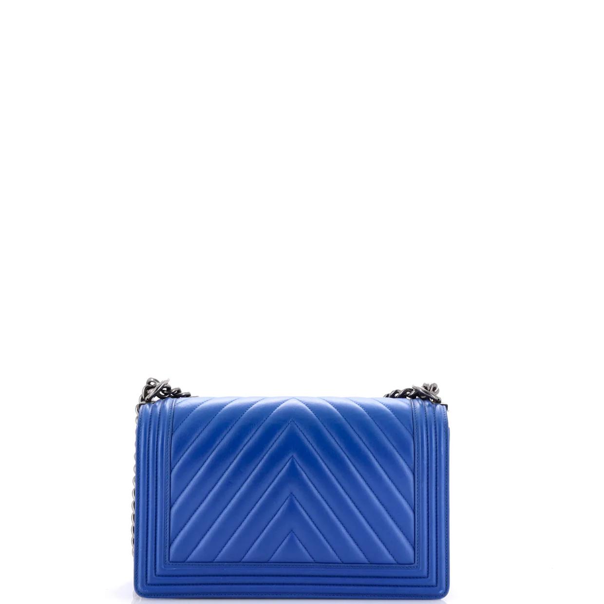 Boy Flap Bag Chevron Calfskin New Medium - Deep Luxury