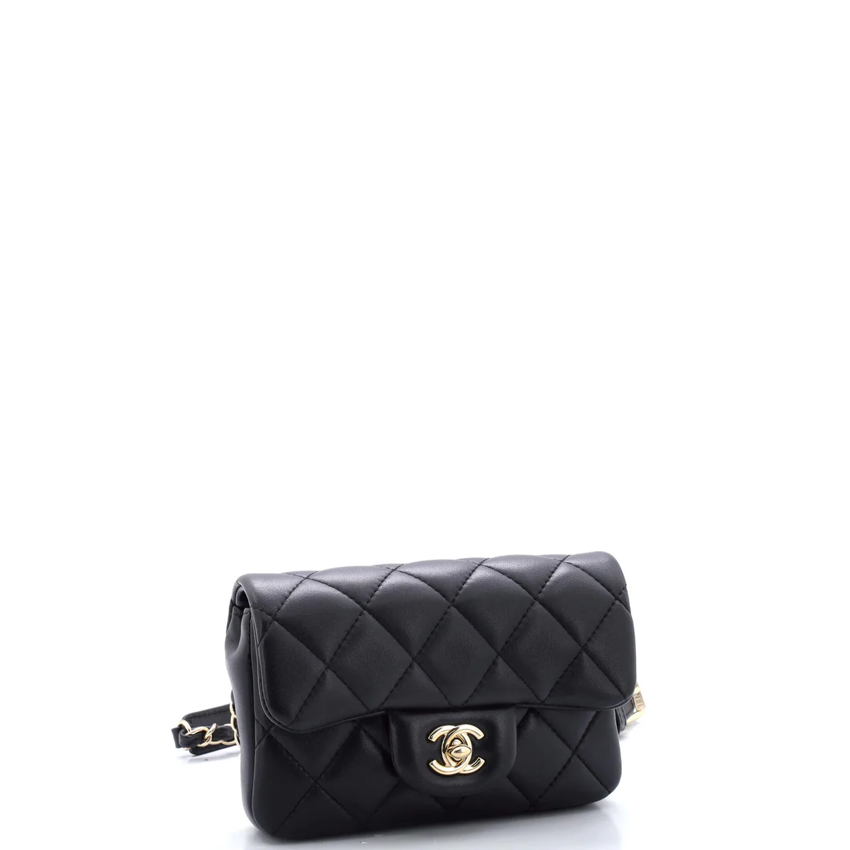 My Precious Pearls Waist Bag Quilted Lambskin Mini - Deep Luxury