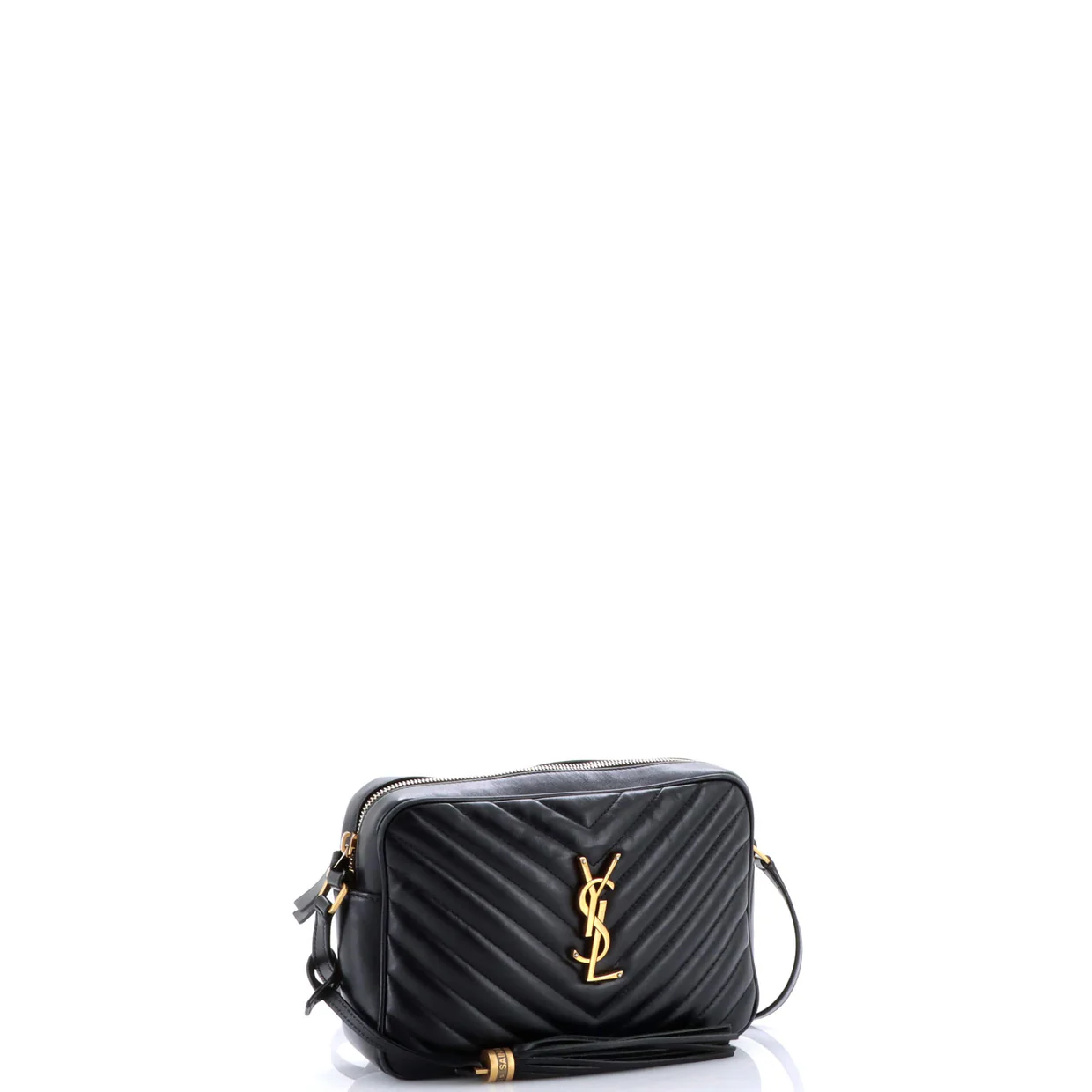 Lou Camera Bag Matelasse Chevron Leather Small - Deep Luxury