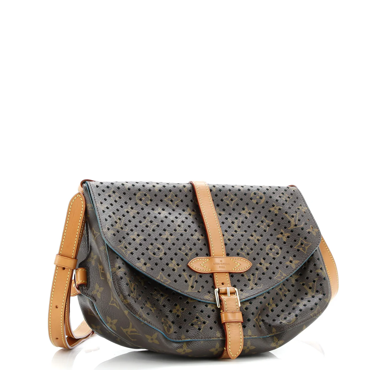 Flore Saumur Handbag Perforated Monogram Canvas - Deep Luxury