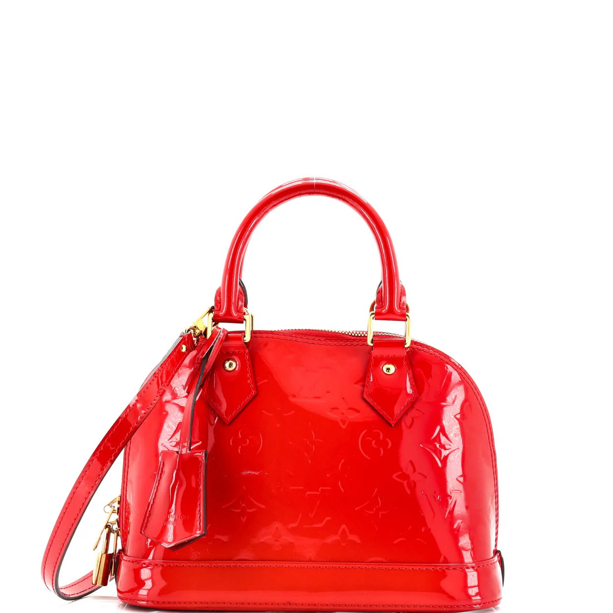 Alma Handbag Monogram Vernis BB - Deep Luxury