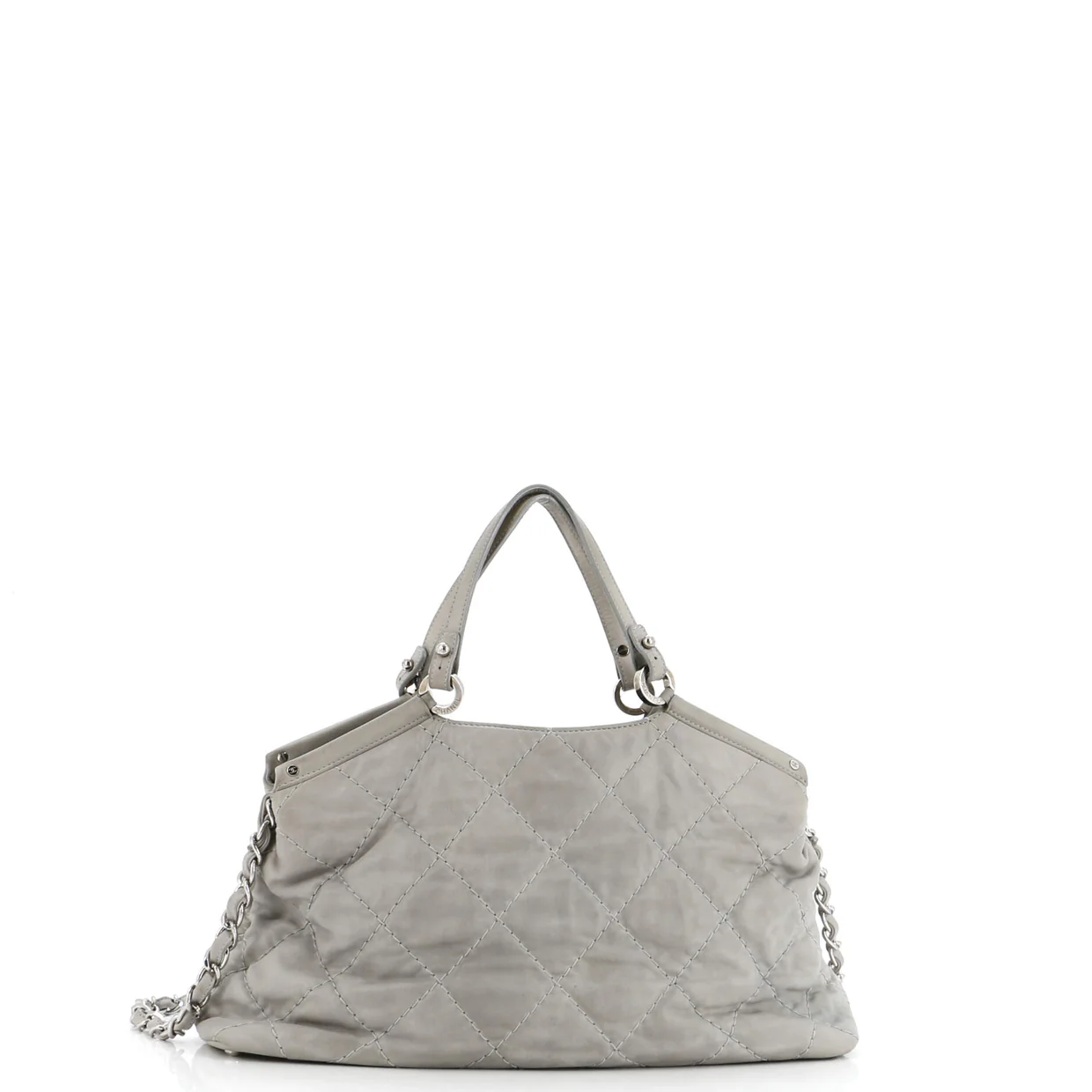 CC Sea Hit Tote Quilted Iridescent Calfskin Small - Deep Luxury