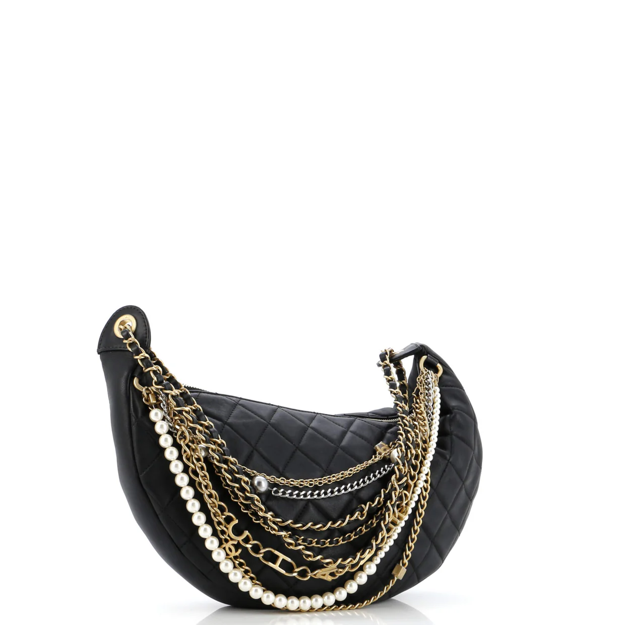 All About Chains Hobo Quilted Lambskin - Deep Luxury