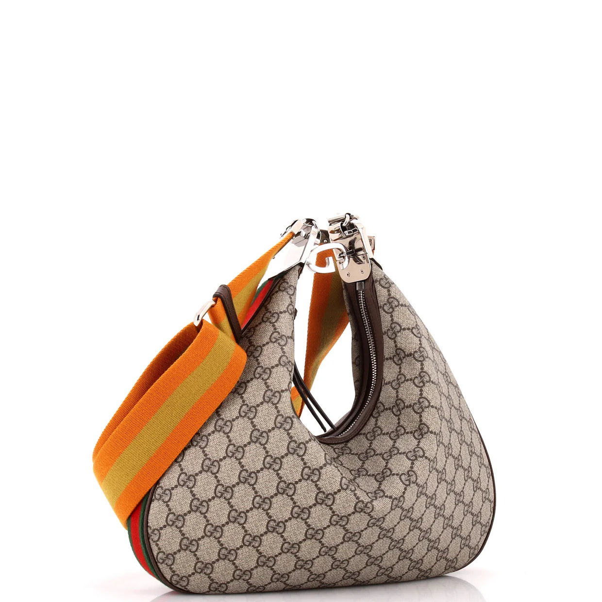 Attache Shoulder Bag GG Coated Canvas Medium - Deep Luxury