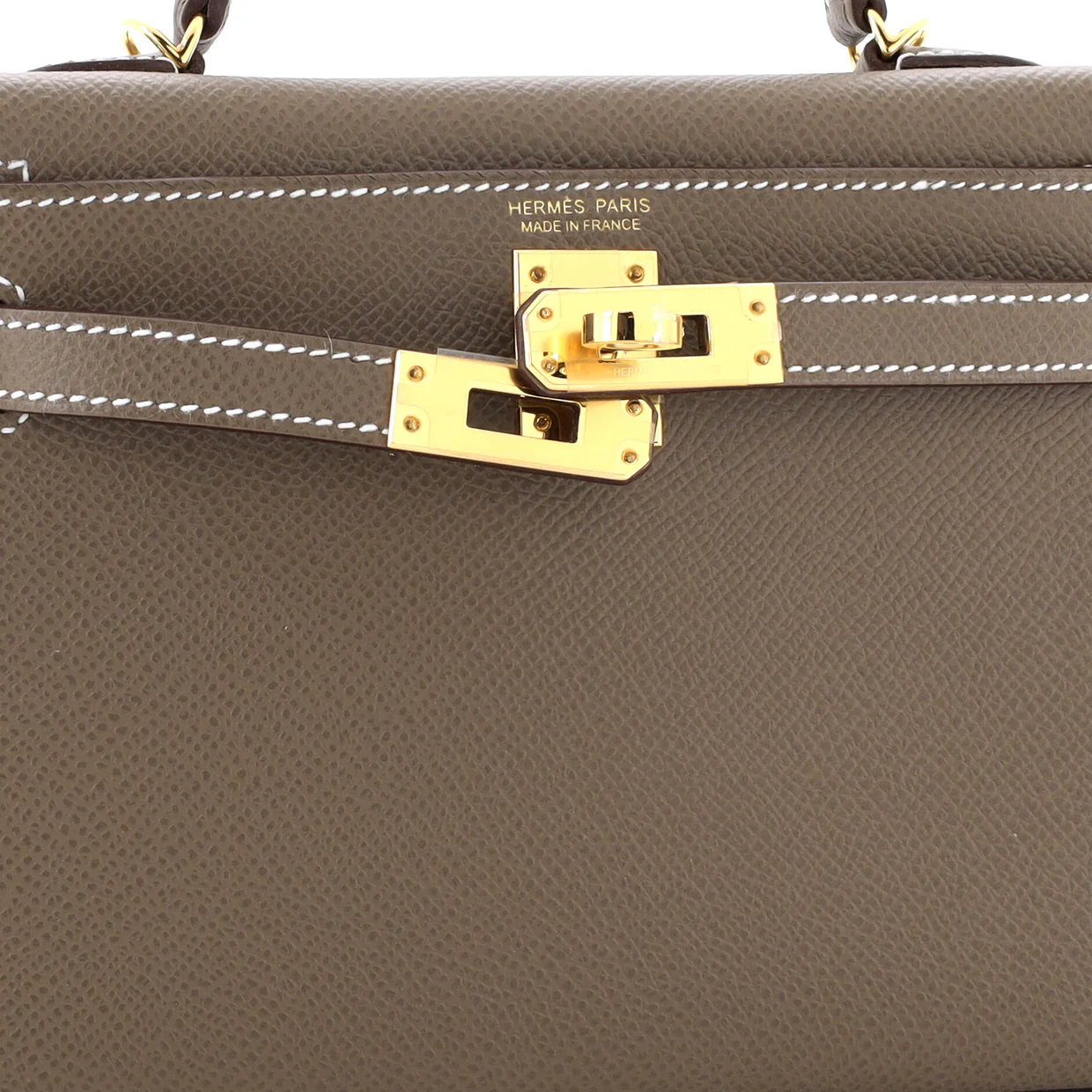 Kelly Mini II Bag Grey Epsom with Gold Hardware 20 - Deep Luxury