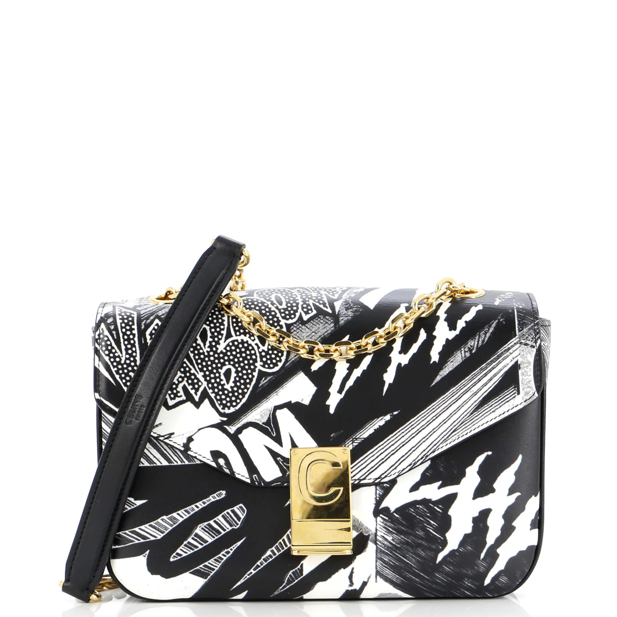 C Bag Printed Leather Medium - Deep Luxury