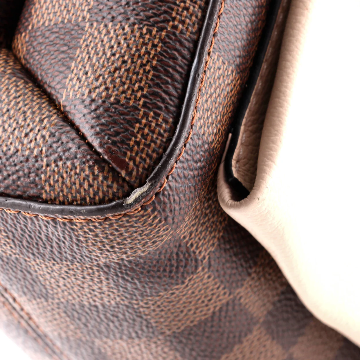 Vavin Handbag Damier with Leather PM - Deep Luxury