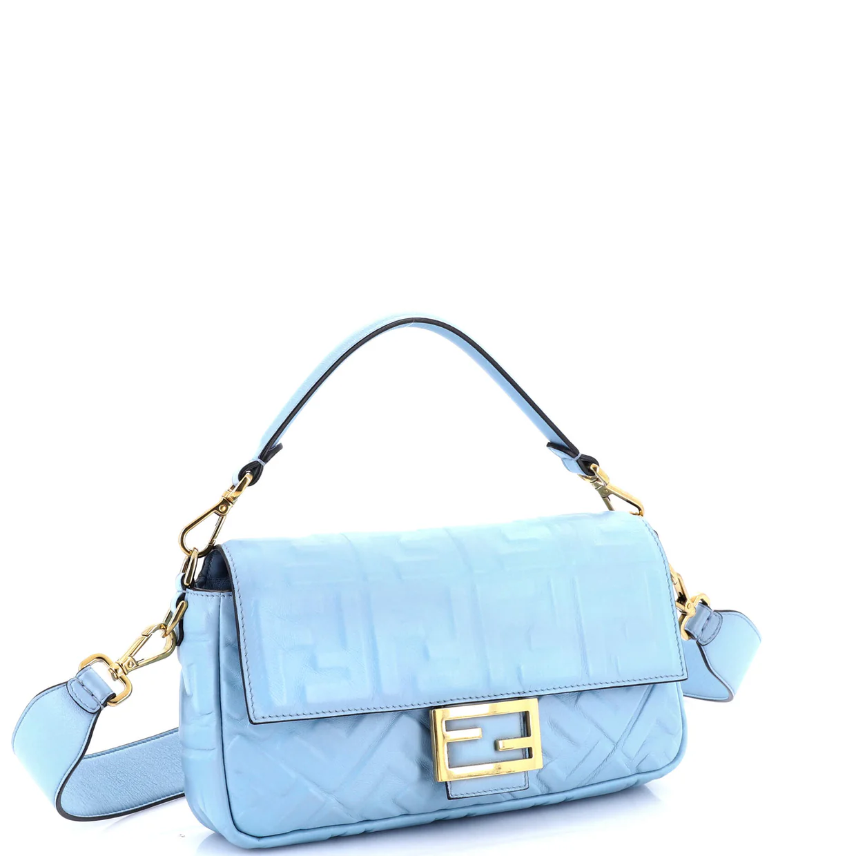 Baguette NM Bag Zucca Embossed Leather Medium - Deep Luxury