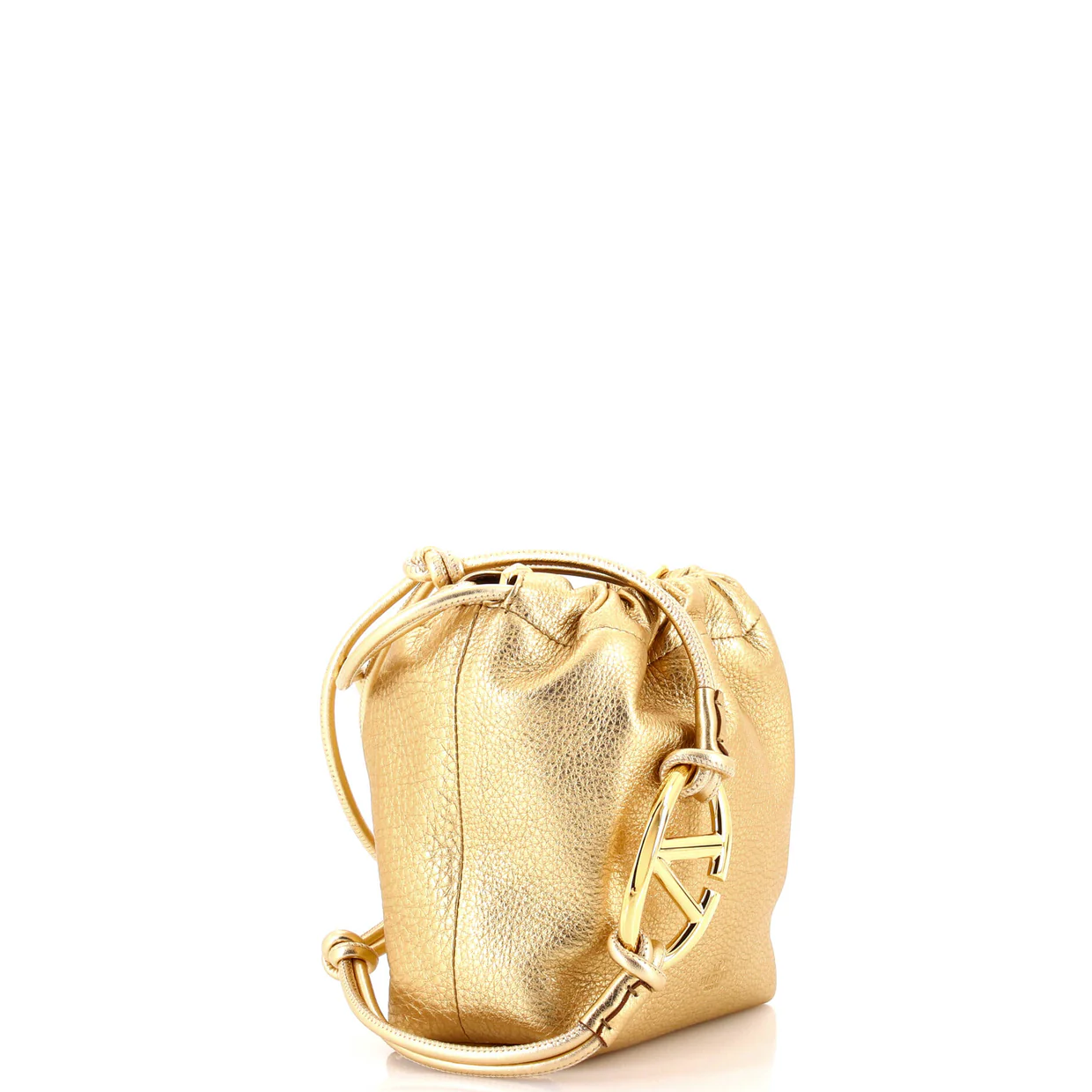 VLogo Pouf Bucket Bag Leather Mini - Deep Luxury