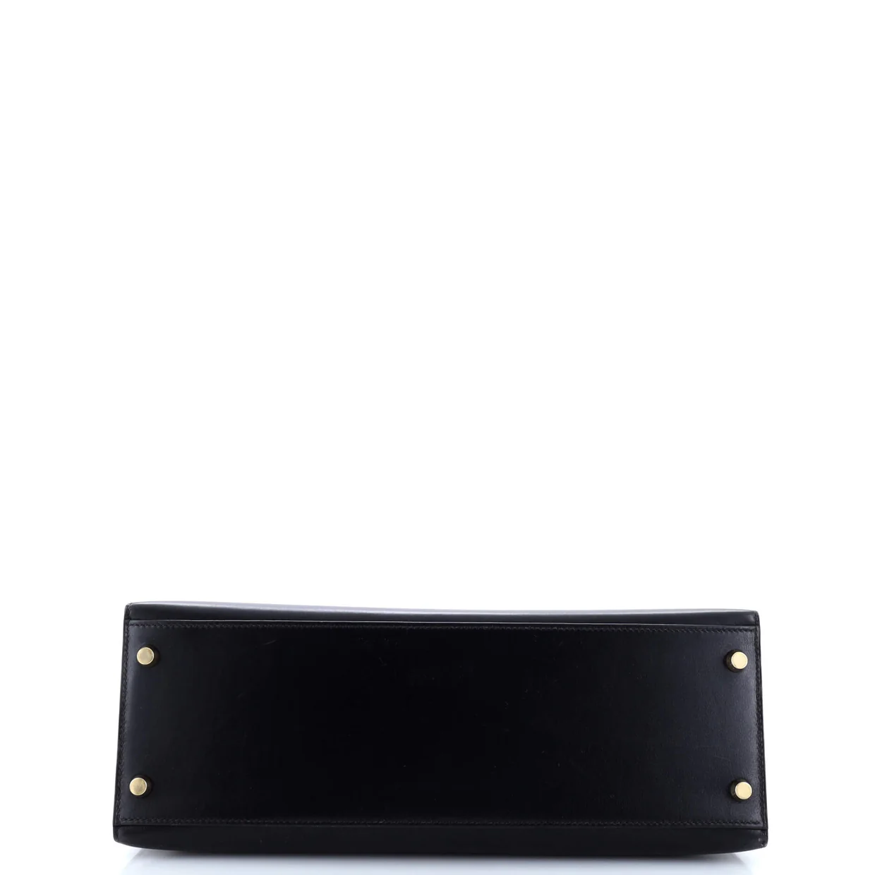 Kelly Handbag Noir Box Calf with Gold Hardware 32 - Deep Luxury