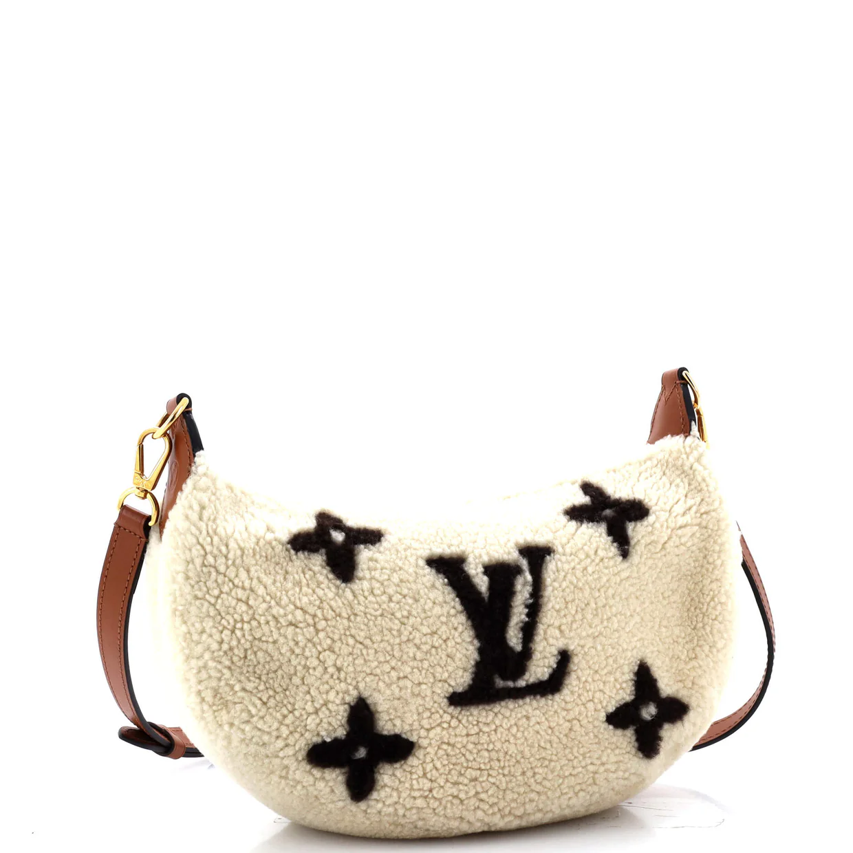 Over The Moon Bag Monogram Giant Teddy Fleece - Deep Luxury