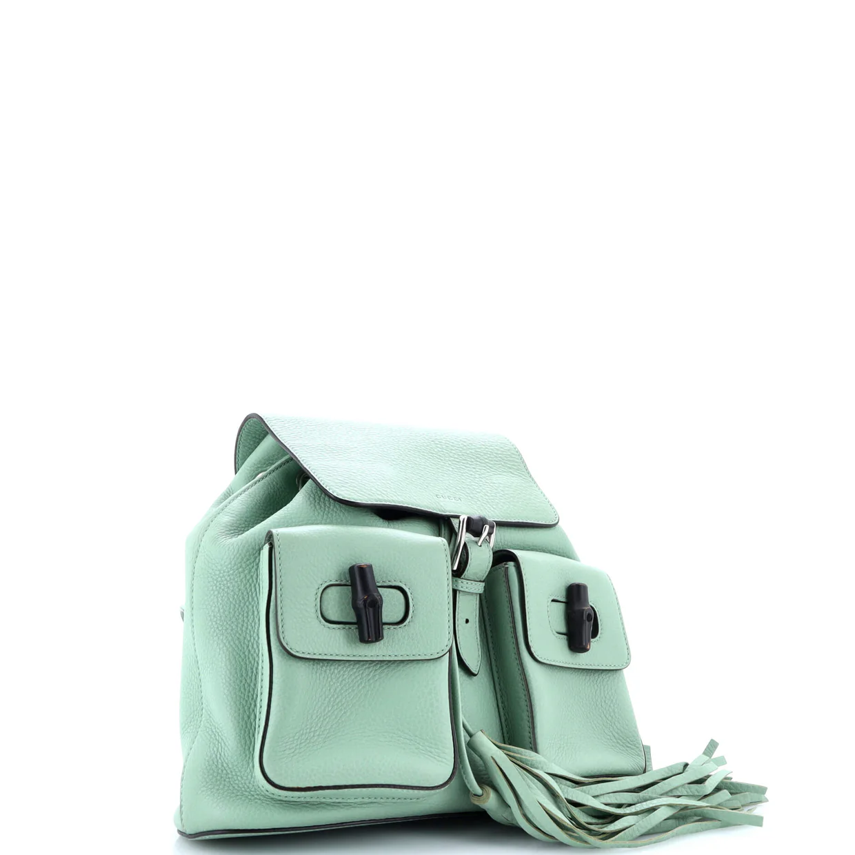 Bamboo Tassel Backpack Leather Medium - Deep Luxury