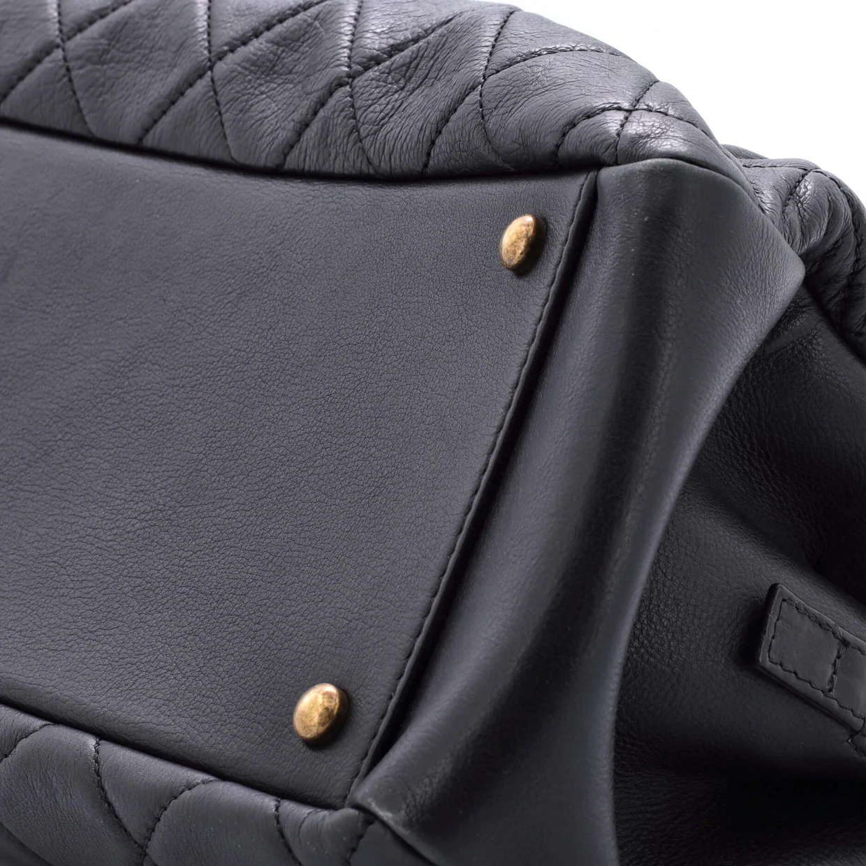 CC Crown Tote Quilted Leather Medium - Deep Luxury