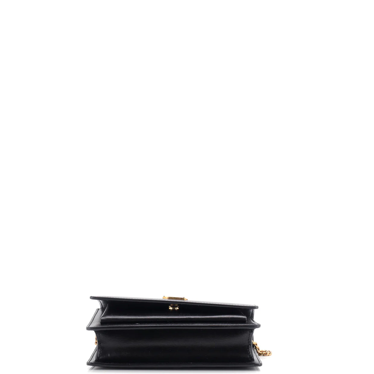 Sunset Top Handle Chain Wallet Leather - Deep Luxury
