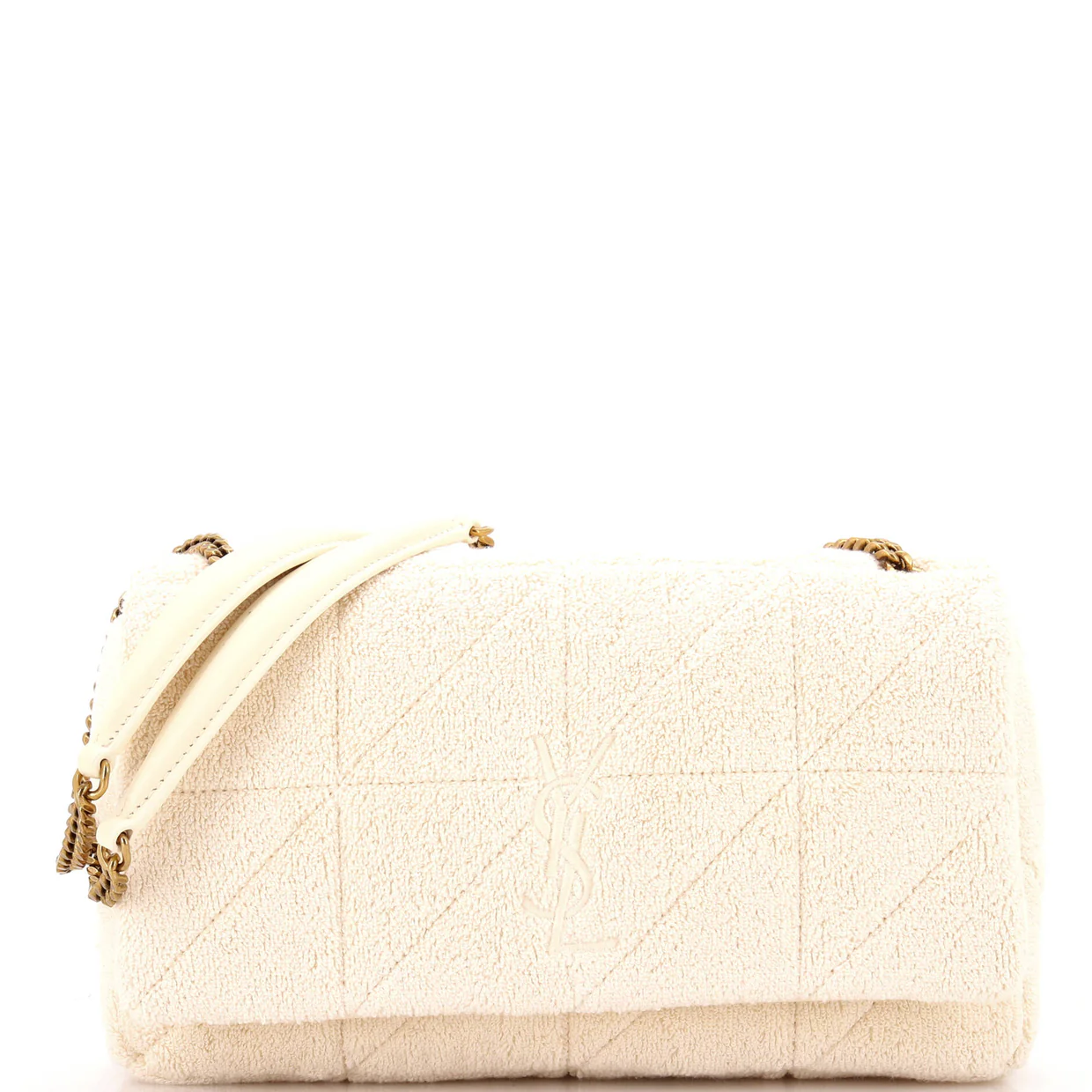 Jamie Baguette Shoulder Bag Quilted Terry Cloth Medium - Deep Luxury