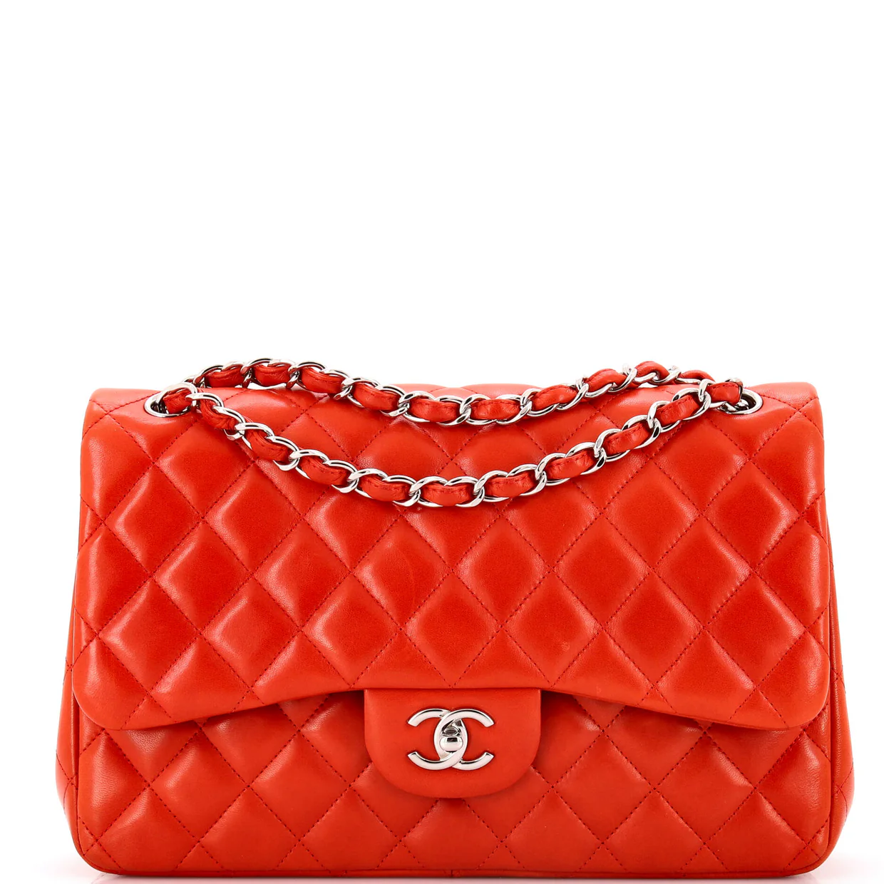 Classic Double Flap Bag Quilted Lambskin Jumbo - Deep Luxury