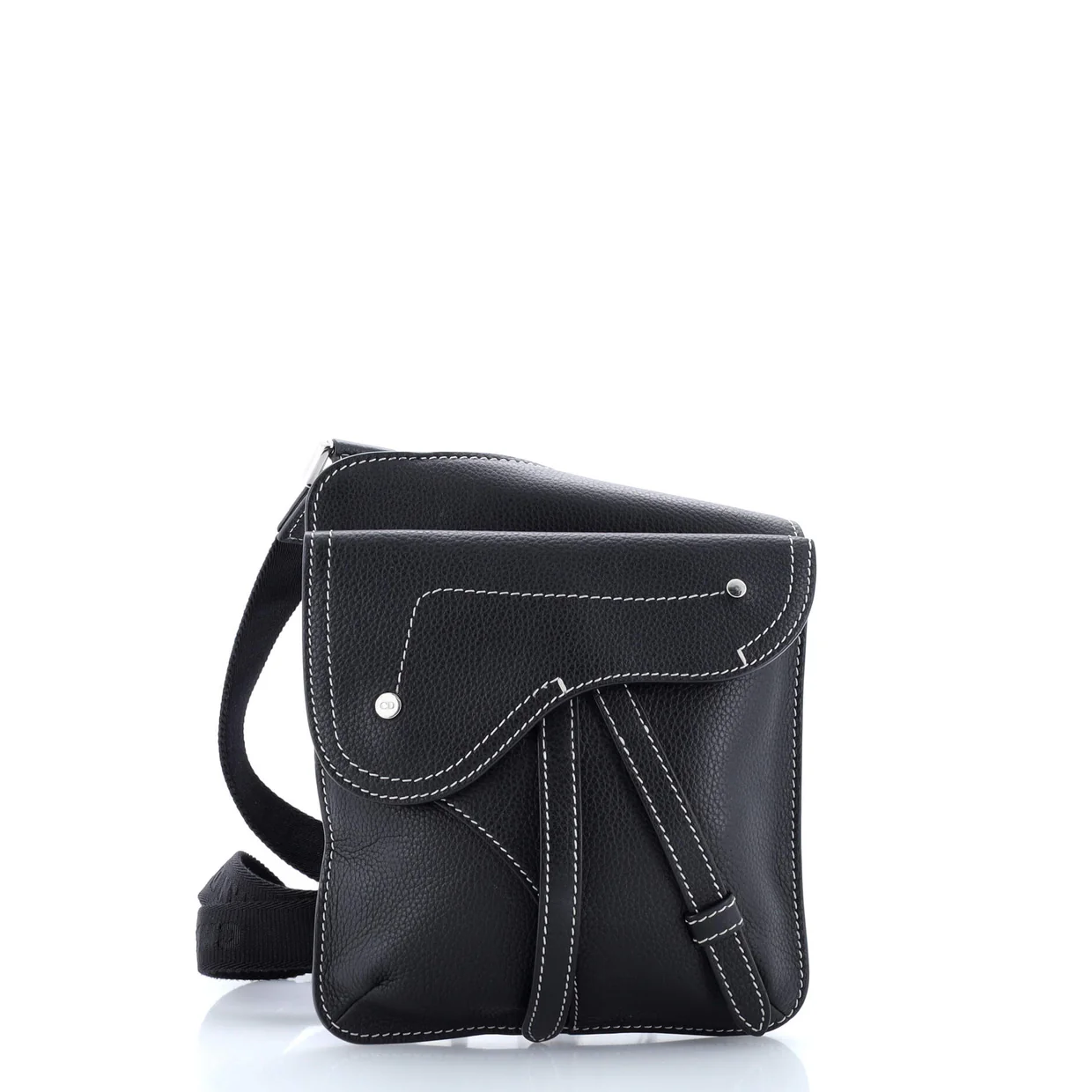 Saddle Flat Messenger Bag Leather - Deep Luxury