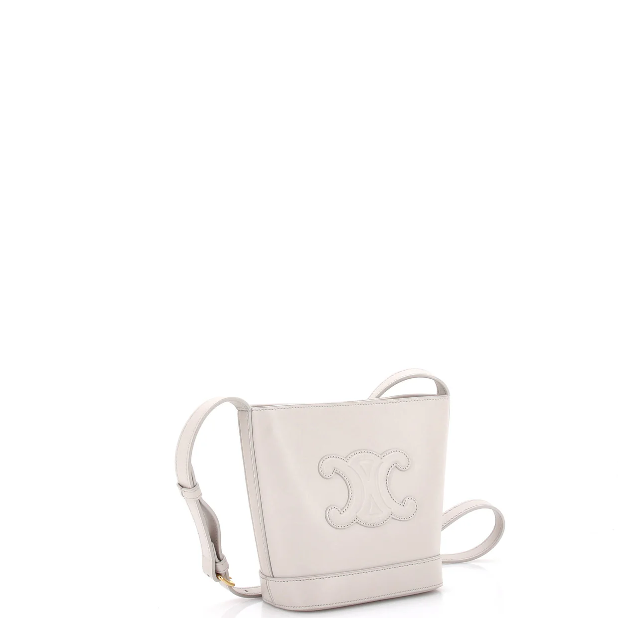 Cuir Triomphe Bucket Bag Leather Mini - Deep Luxury