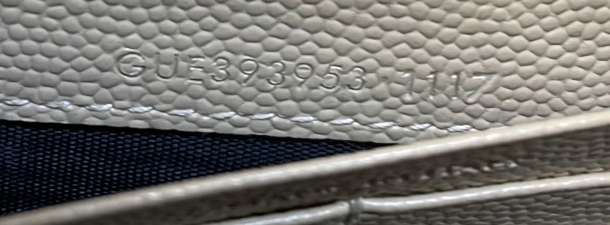 Classic Monogram Wallet on Chain Matelasse Chevron Leather Small - Deep Luxury