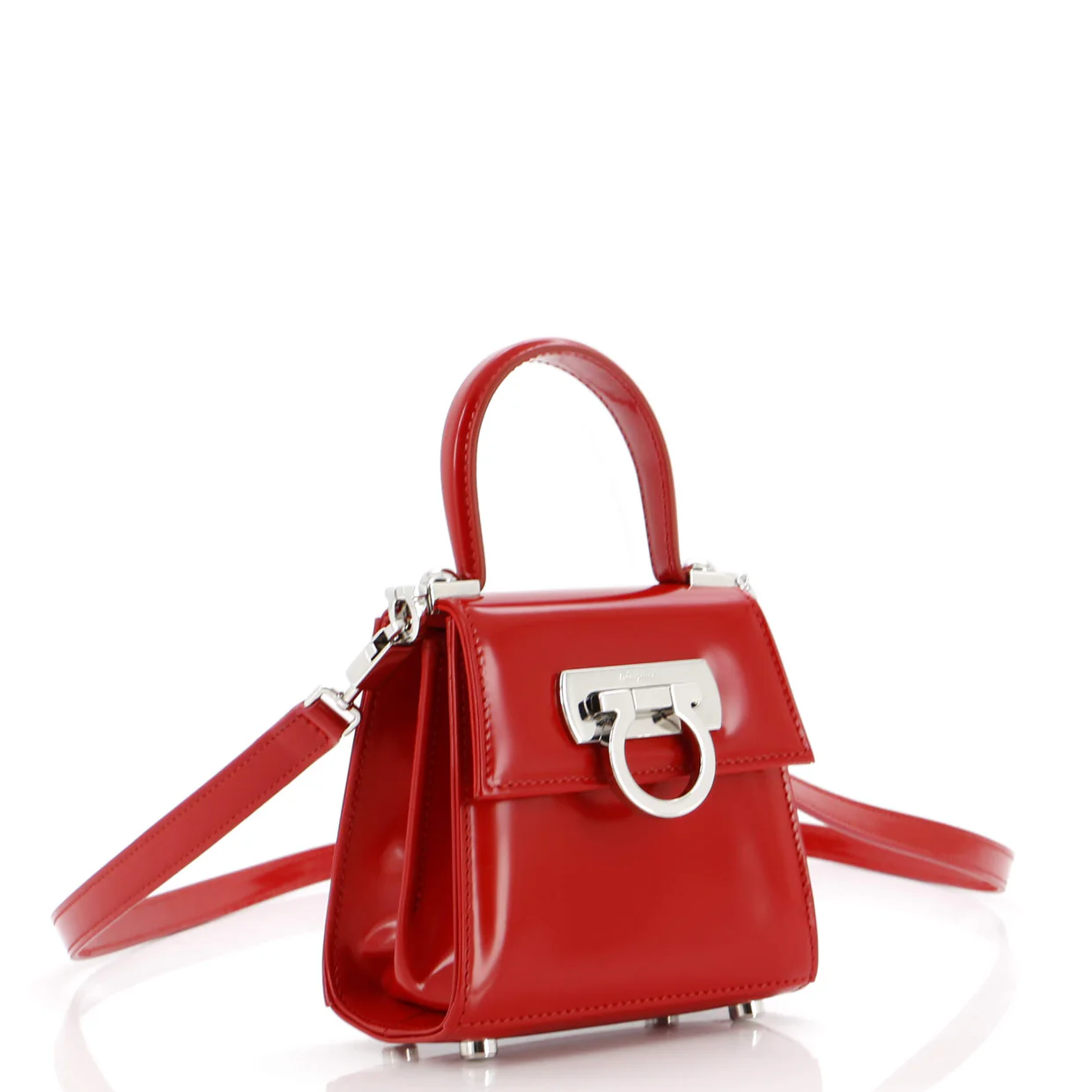Iconic Top Handle Bag Leather XS - Deep Luxury