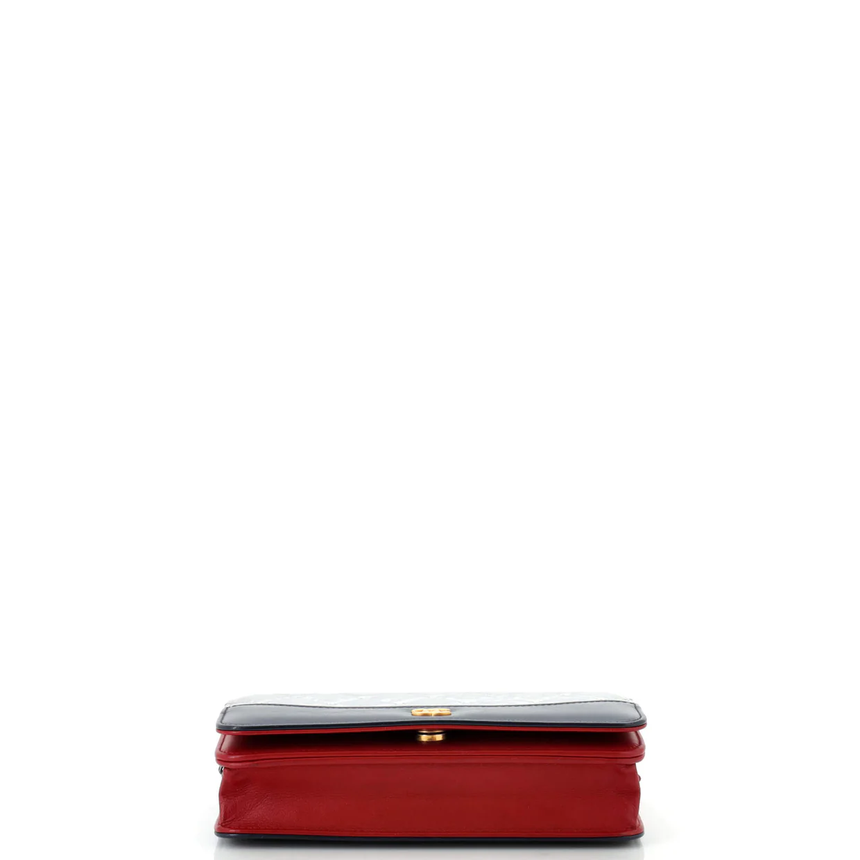 Gabrielle Wallet on Chain Quilted Aged Calfskin - Deep Luxury