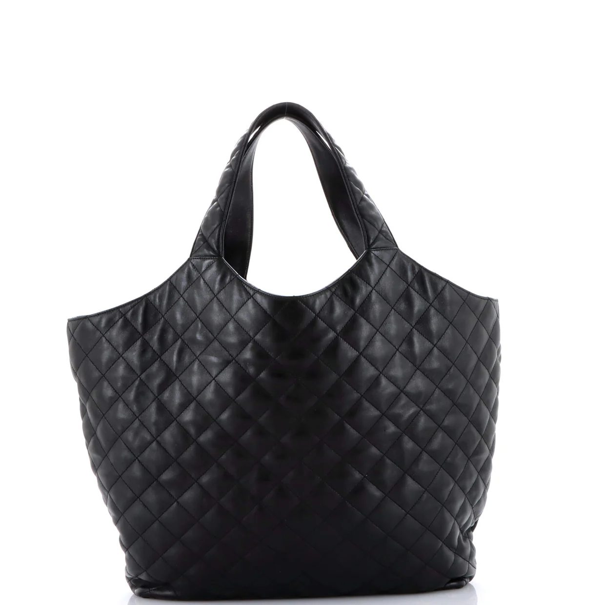 Icare Shopping Tote Quilted Leather Maxi - Deep Luxury