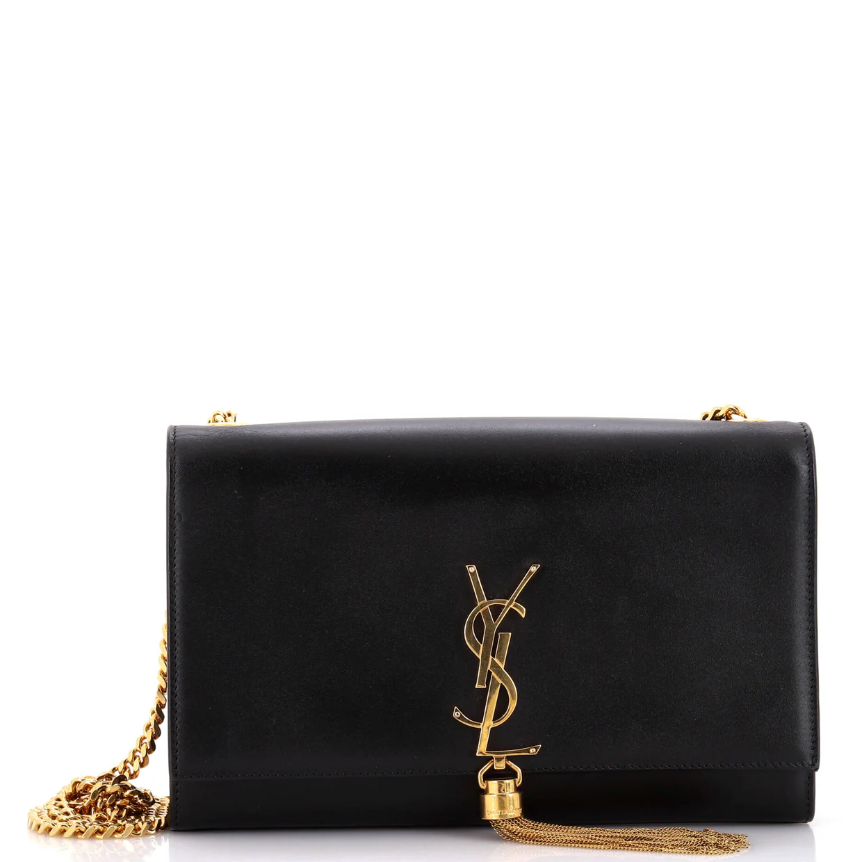 Classic Monogram Tassel Crossbody Bag Leather Medium - Deep Luxury