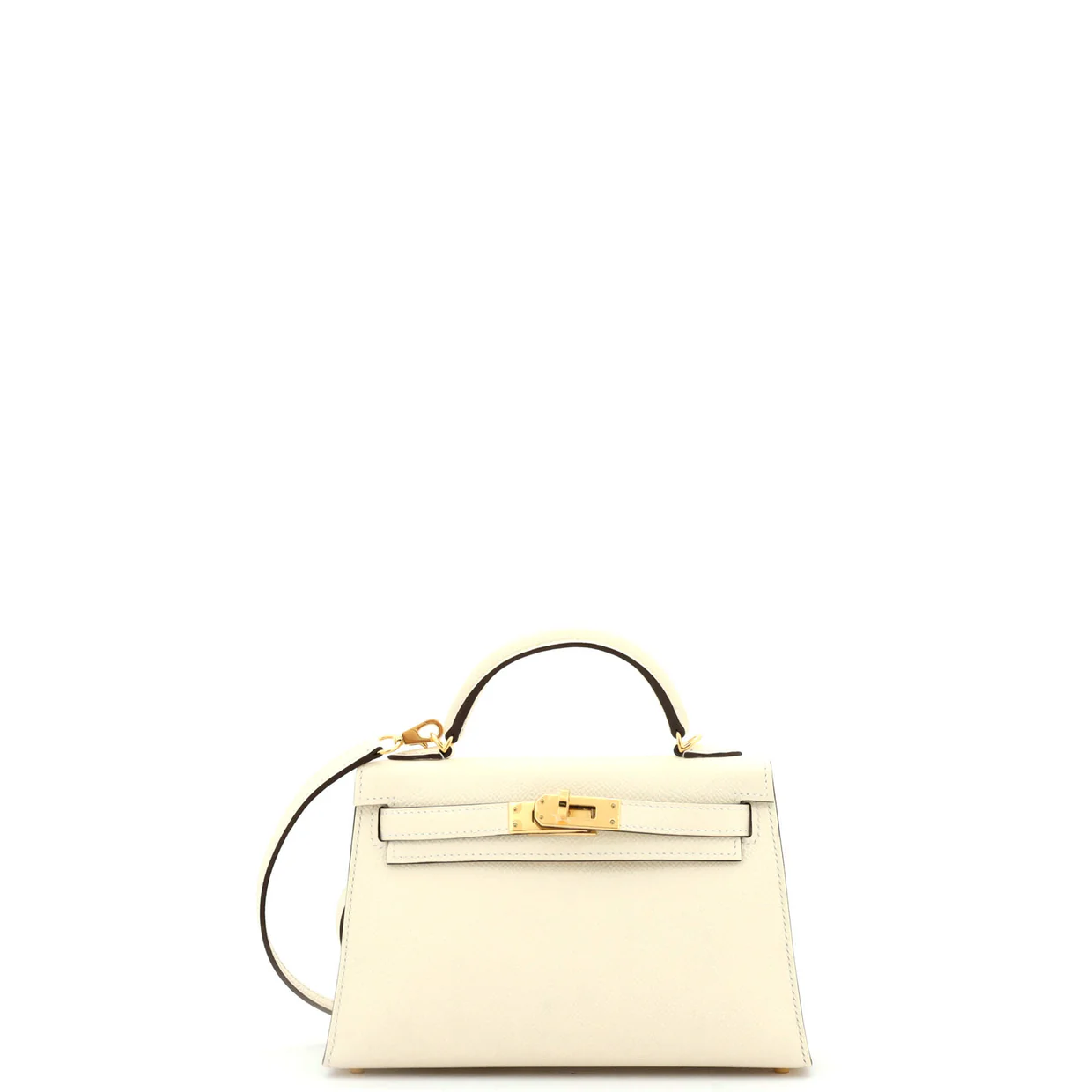 Kelly Mini II Bag Light Epsom with Gold Hardware 20 - Deep Luxury