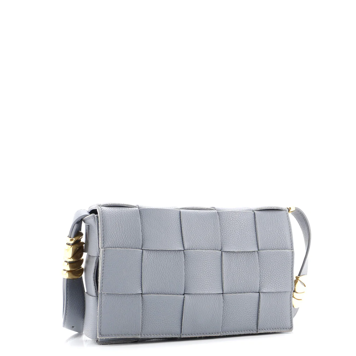Cassette Crossbody Bag Maxi Intrecciato Grained Leather - Deep Luxury