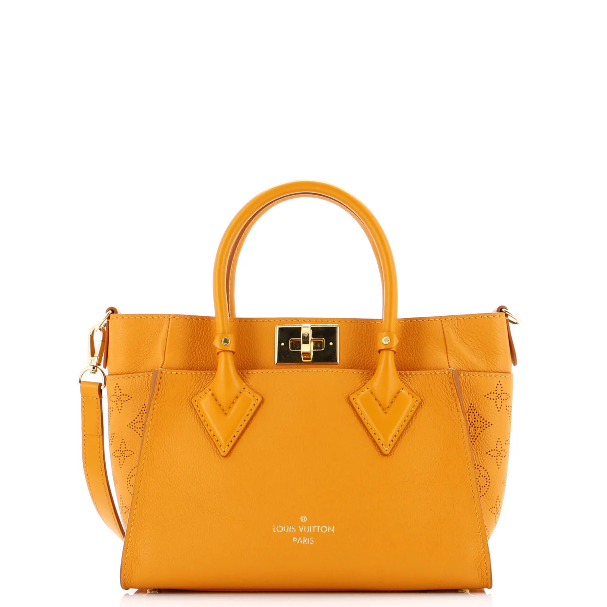 On My Side Tote Mahina Leather PM - Deep Luxury